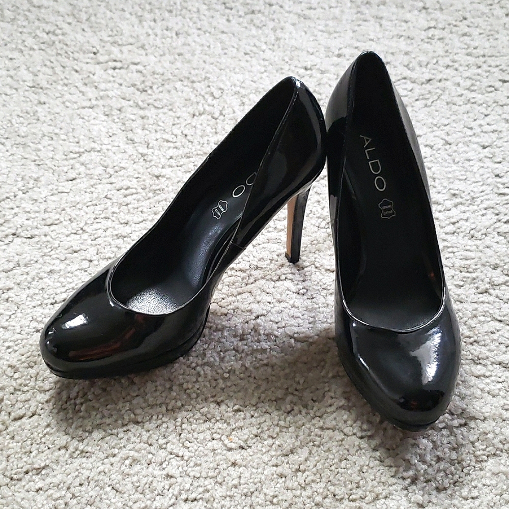 Black Patent Leather Pumps from Aldo